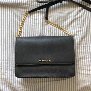 Michael Kors black cross body purse